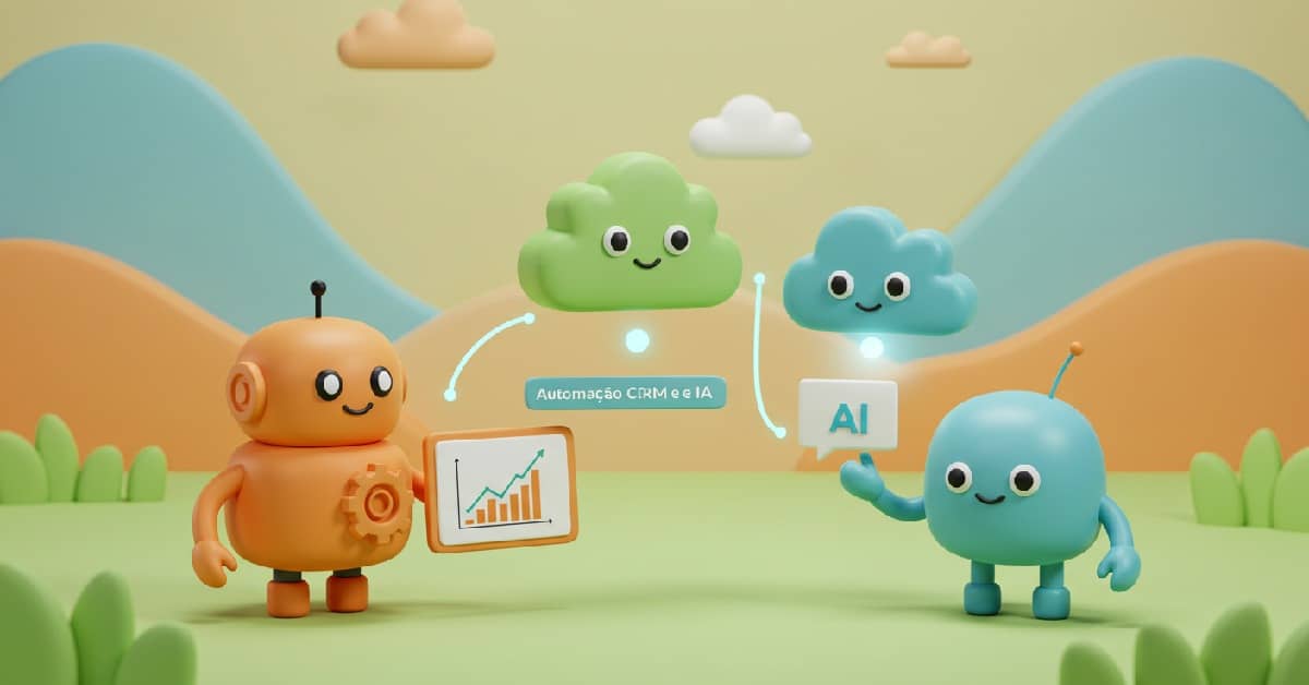 Equipe de vendas utilizando ferramentas tecnológicas para automação e gestão de clientes.